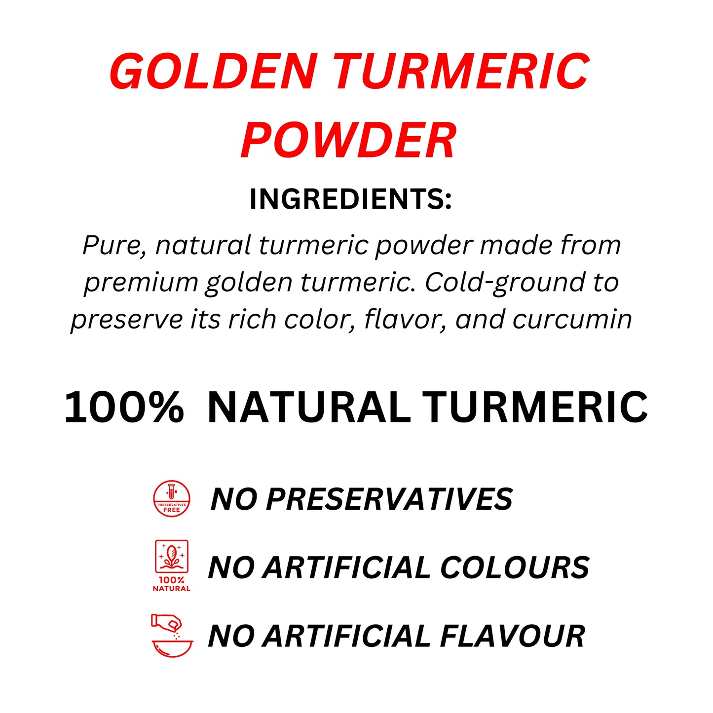 GOLDEN TURMERIC POWDER 200Grm